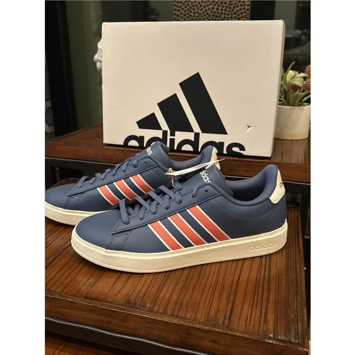 Adidas shoes - adidas Grand Court - Grand Court - IH4806 - Preloved Ink/Preloved Scarlet/White 9