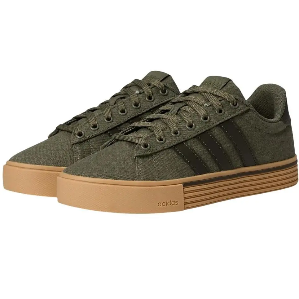 Adidas Mens Daily 4.0 Casual Sneakers US 13 Olive Green Gum