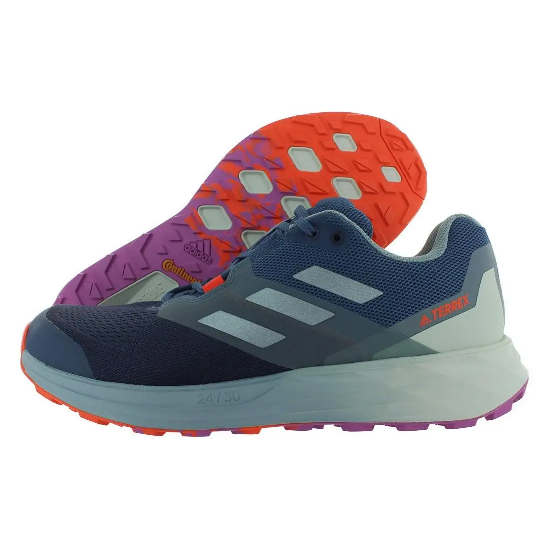 Terrex Two Flow Mens Shoes Size 12.5 Color: Steel/grey Metallic/orange by Adidas