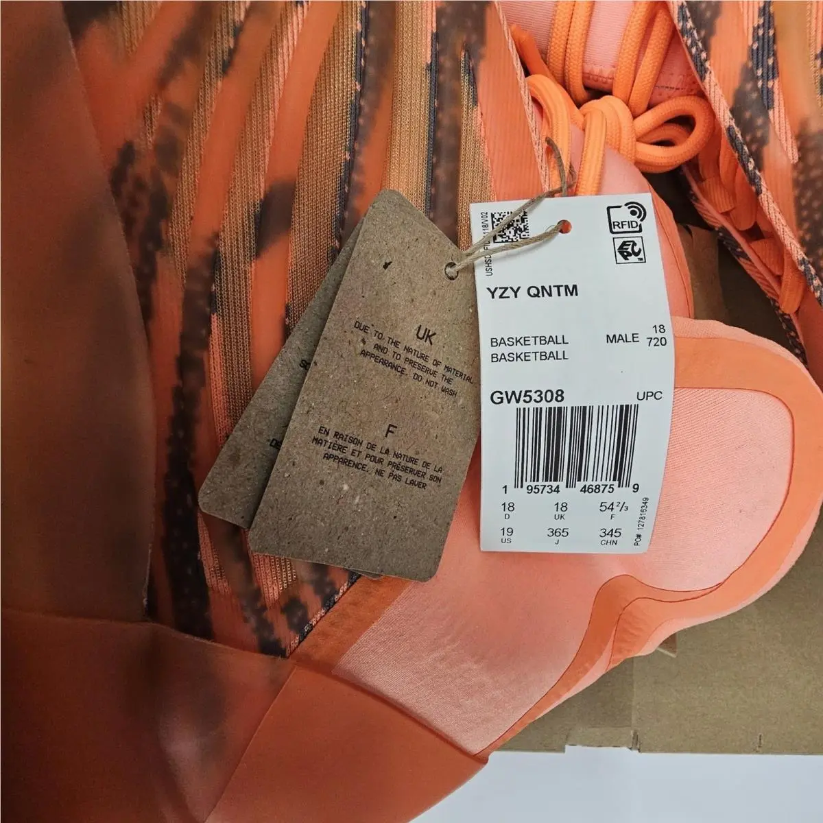Adidas shoes - adidas Yeezy QNTM - Yeezy QNTM - GW5308 - Orange 8