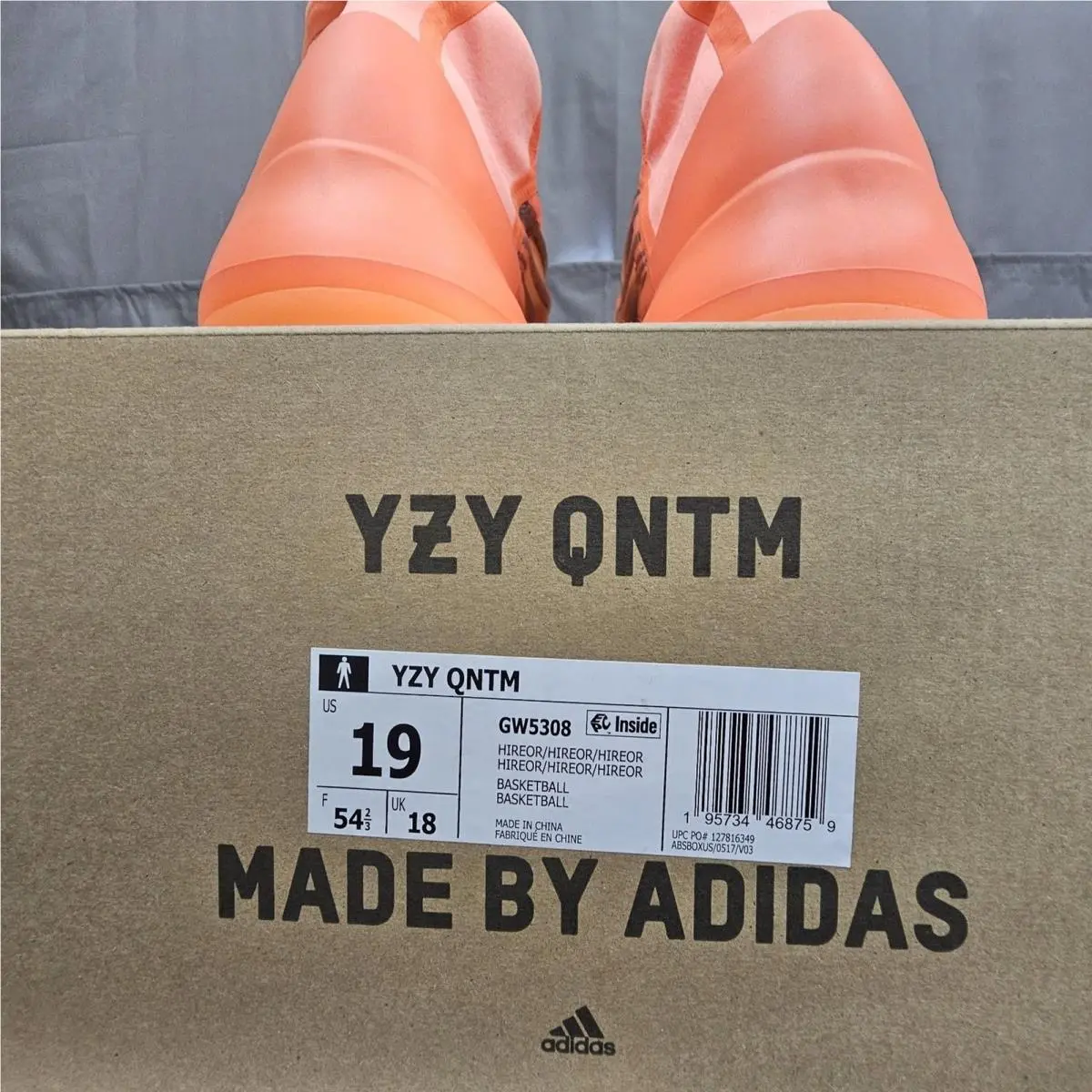 Adidas shoes - adidas Yeezy QNTM - Yeezy QNTM - GW5308 - Orange 7