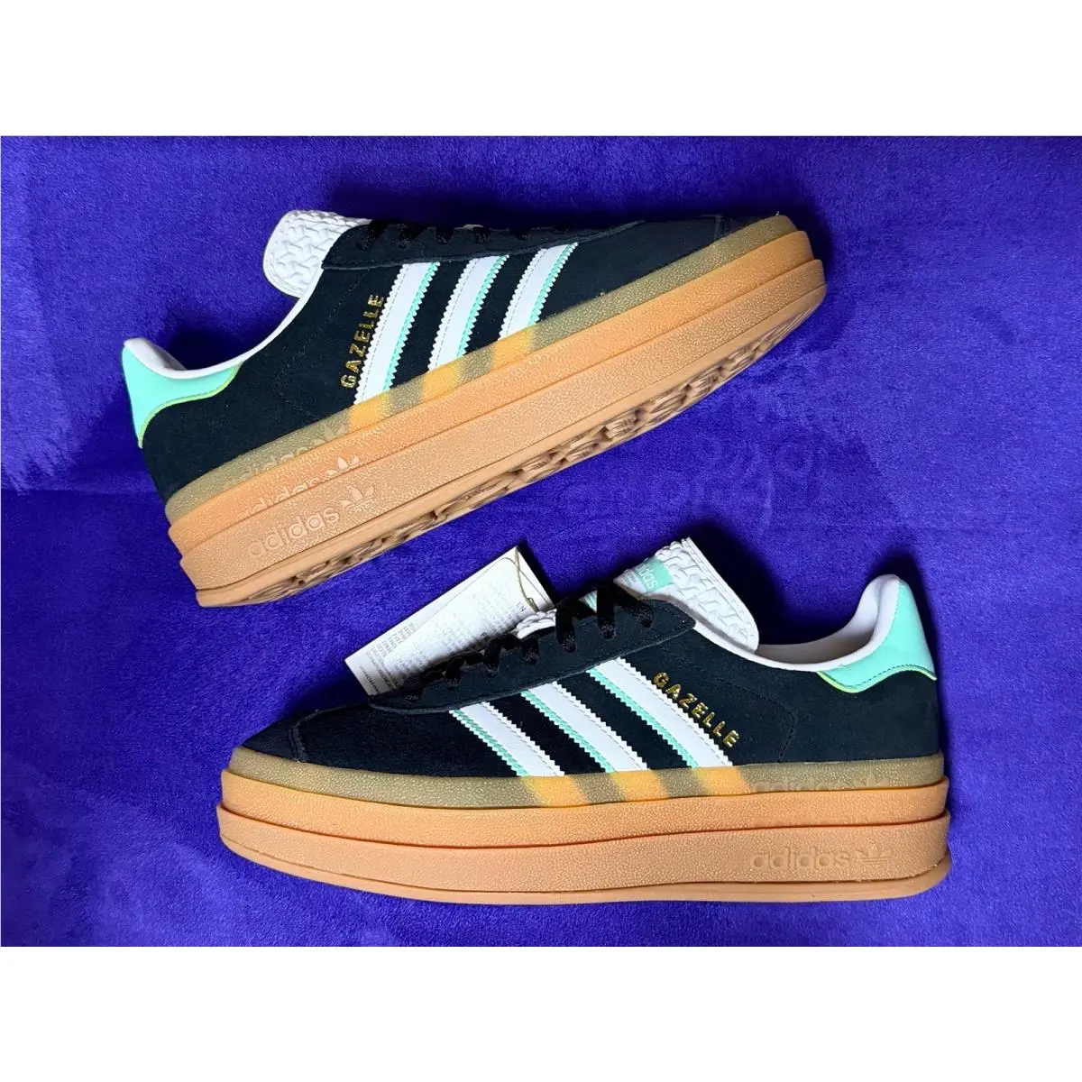 Adidas shoes - Adidas Gazelle Bold - Gazelle Bold - NQZ20 - Core Black / Cloud White / Gum 1