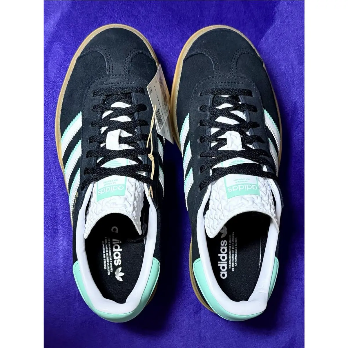 Adidas shoes - Adidas Gazelle Bold - Gazelle Bold - NQZ20 - Core Black / Cloud White / Gum 2