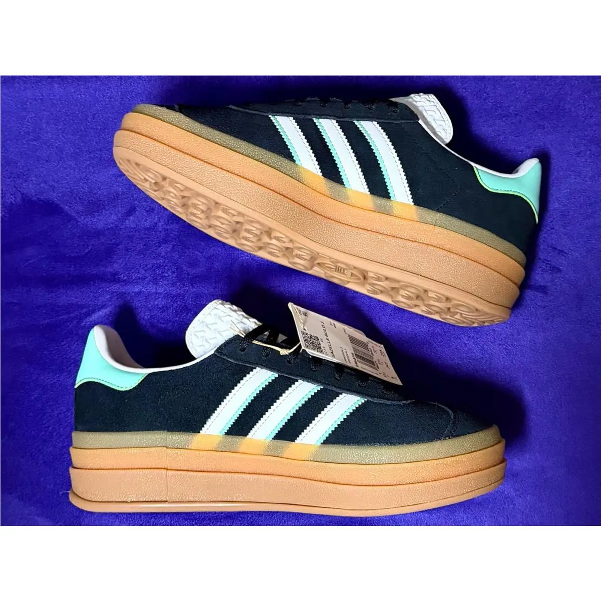 Adidas shoes - Adidas Gazelle Bold - Gazelle Bold - NQZ20 - Core Black / Cloud White / Gum 4