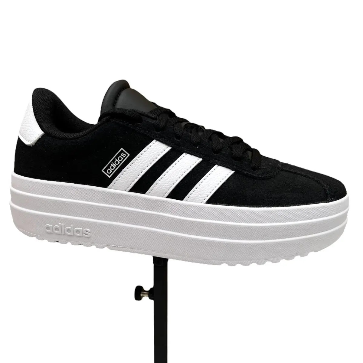 VL Court Youth Girls Boys Skateboard Suede Sneakers Size 4 Black White by Adidas