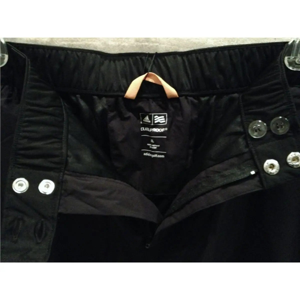 Adidas clothing - ADIDAS ClimaProof Storm 2 Layer Waterproof Golf Pants - O33609 - Black (UPC: 885590744066) 3