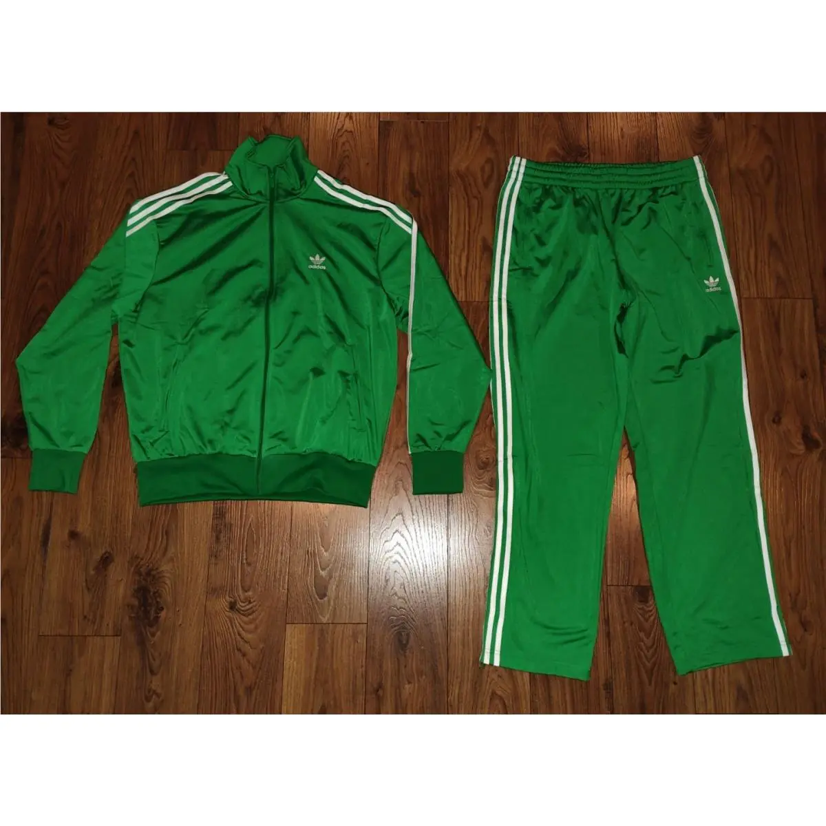 Retro Firebird Full Track Suit Pants Jacket Men`s Large JD0183 JD0184 by Adidas