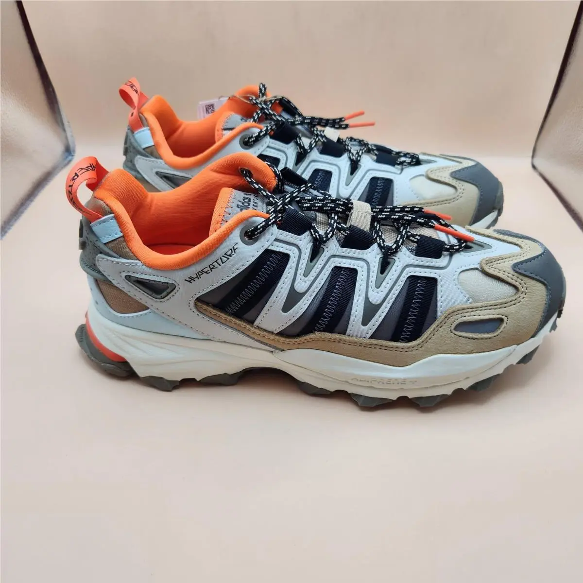 Hyperturf Shoes Mens Size 9 Gray Orange Trail Hiking Sneakers GX2023 by Adidas