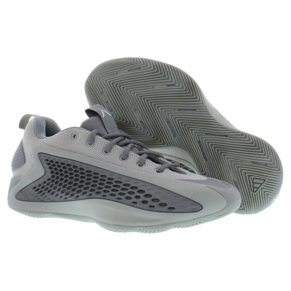 Adidas 1 Low GS Boys Shoes Size 5.5 Color: Metal Grey/dove Grey/cloud White