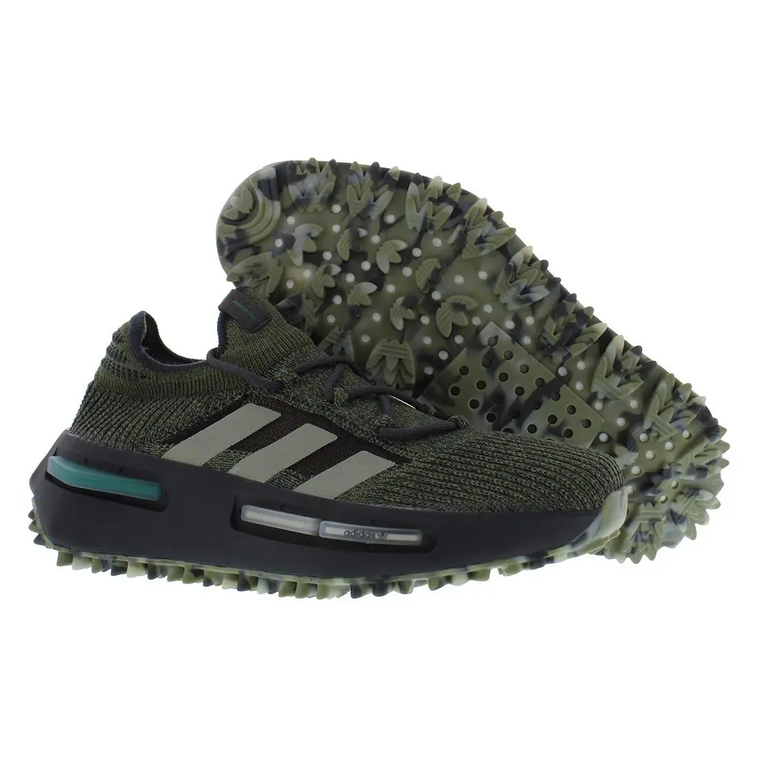 Adidas Nmd S1 Mens Shoes Size 8.5 Color: Focus Olive/silver Pebble/carbon - Focus Olive/Silver Pebble/Carbon, Main: Green