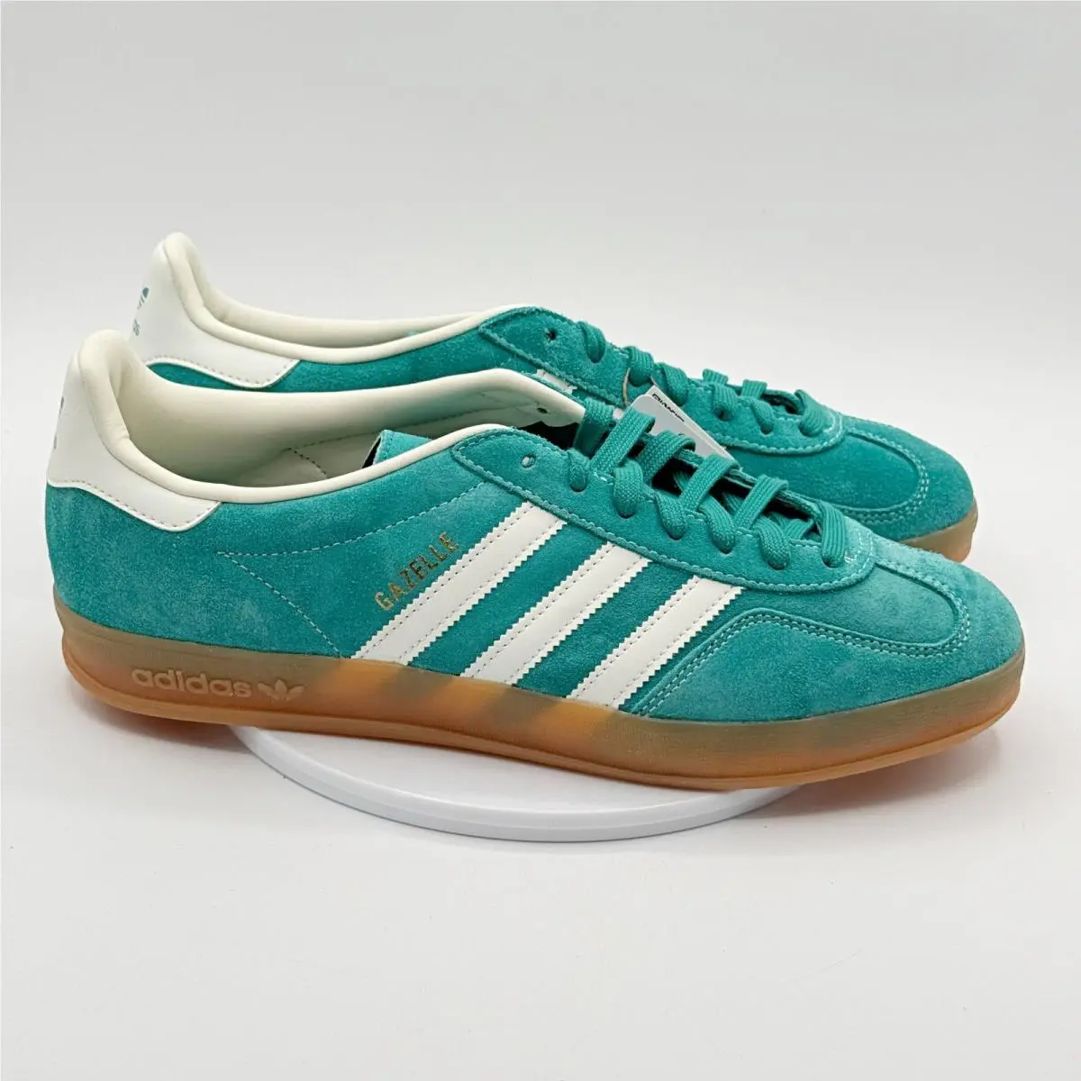 Adidas Gazelle Indoor Mens Size 11 Pure Teal White Gum JQ8391