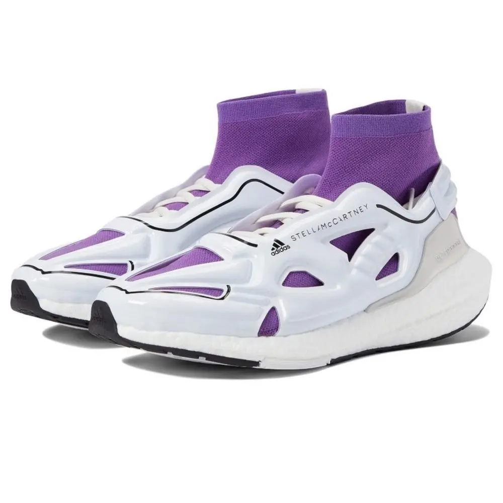 Stella Mccartney For Adidas Ultraboost Sneakers White Purple Womens Size 9.5