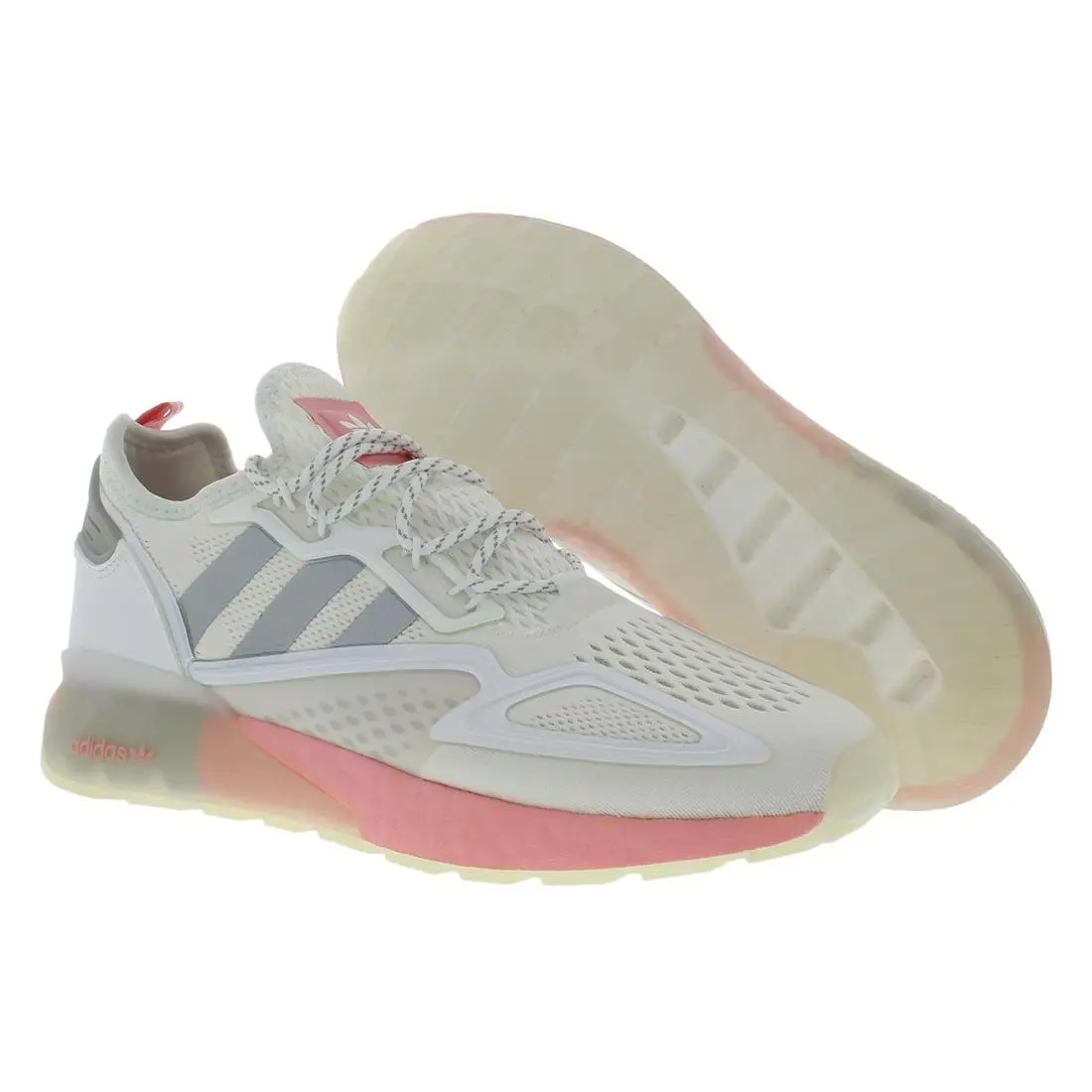 Adidas Zx 2K Boost Womens Shoes Size 8 Color: White/pink/silver