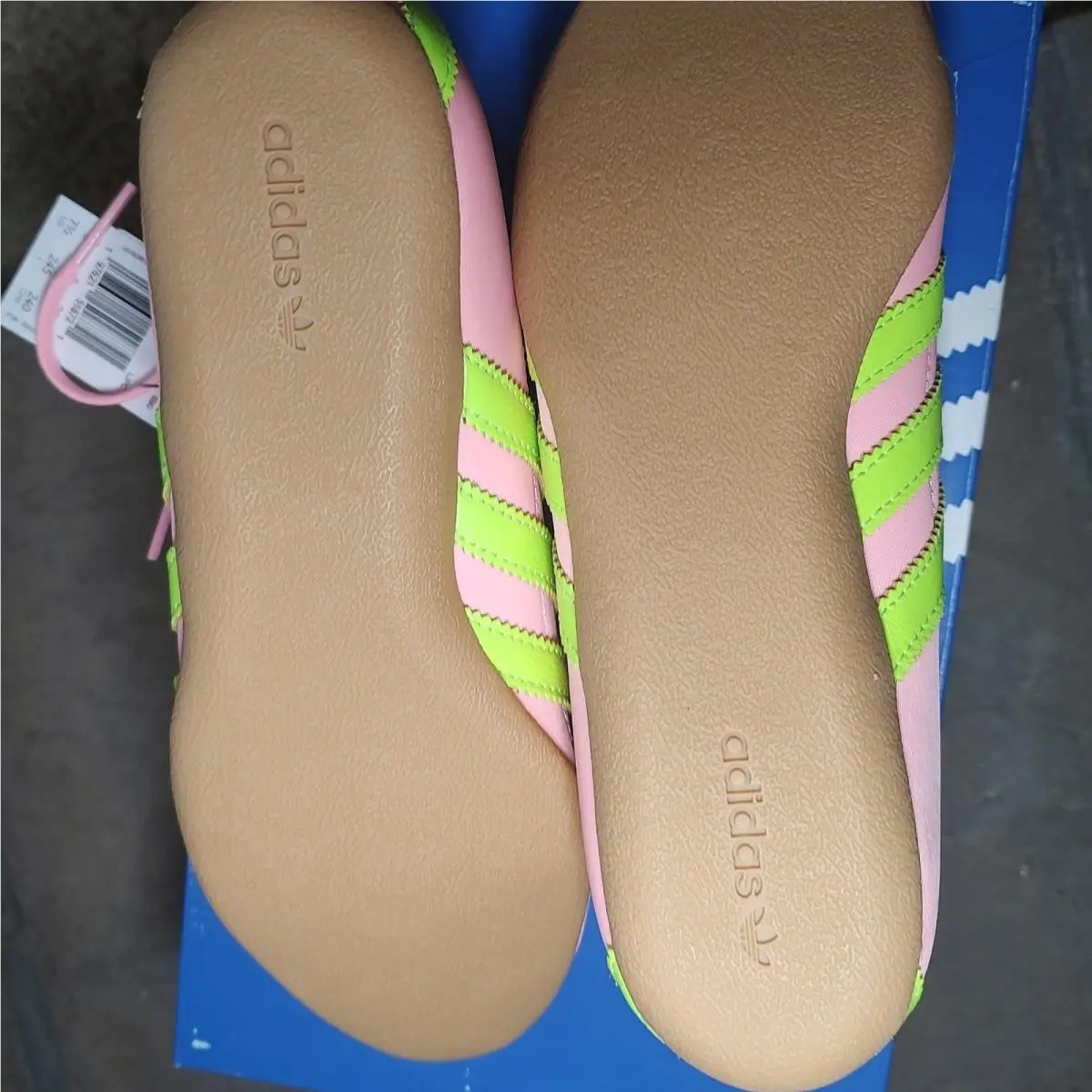 Tokyo W Glow Pink Semi Solar Yellow Gum Sneakers JQ0584 Womens 7.5 by Adidas