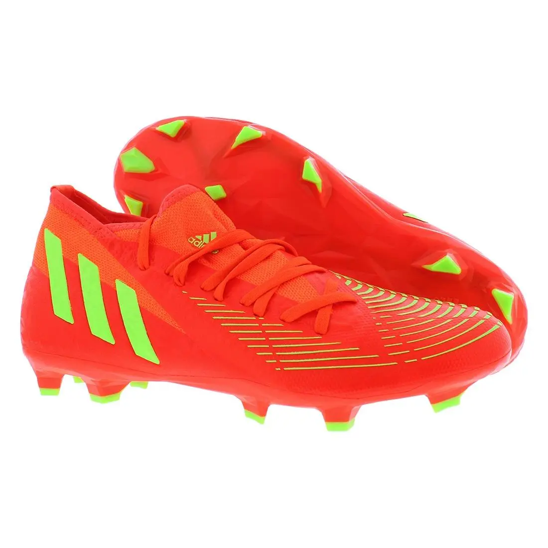Adidas Predator Edge.3 Firm Ground Mens Shoes Size 13 Color: Solar Red/team