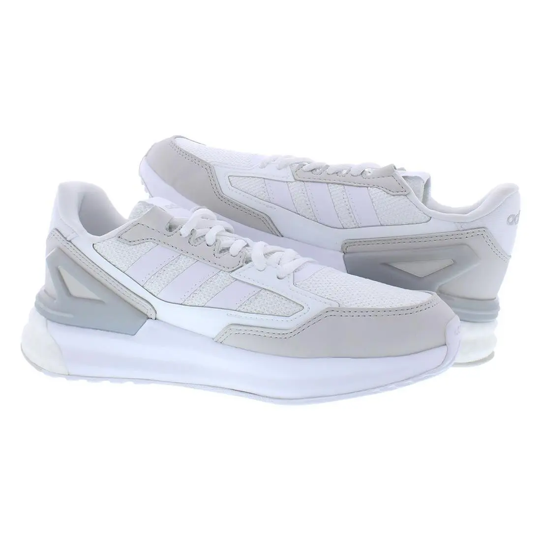 Adidas shoes - Cloud White/Cloud White/Silver Metallic, Main: White (UPC: 195734230615) 1