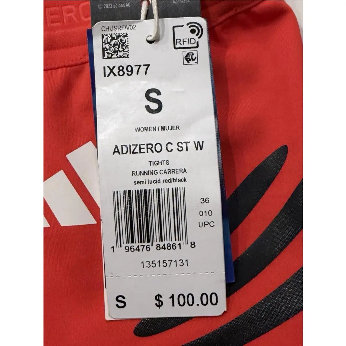 Adidas clothing - Adizero - Adizero - IX8977 - Red (UPC: 0196476848618) 1