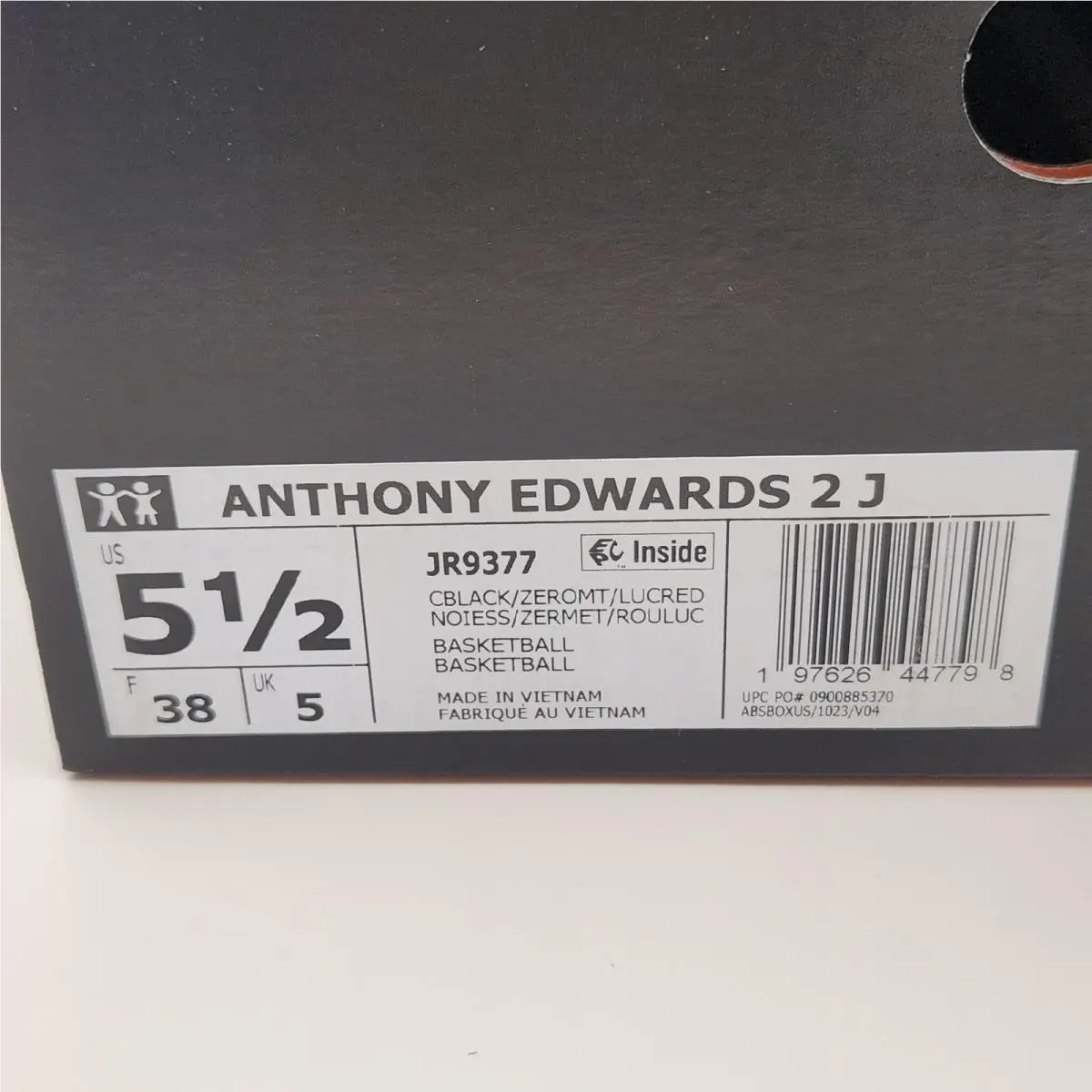 Adidas shoes - adidas Anthony Edwards 2 J - Black 8