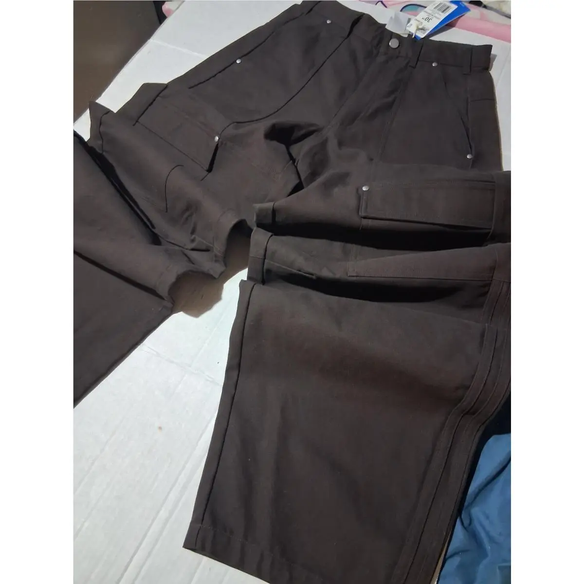 Adidas clothing - adidas Originals Canvas Cargo Work Pants - KG6442 - Aurora Coffee 1