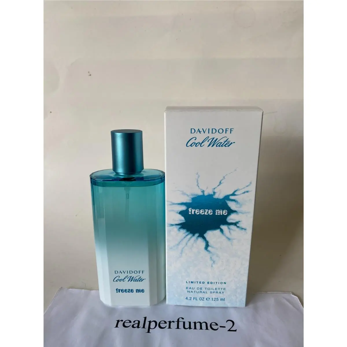 Cool Water Freeze Me By Davidoff Men Edt Spray 4.2 oz . Sealed. Real