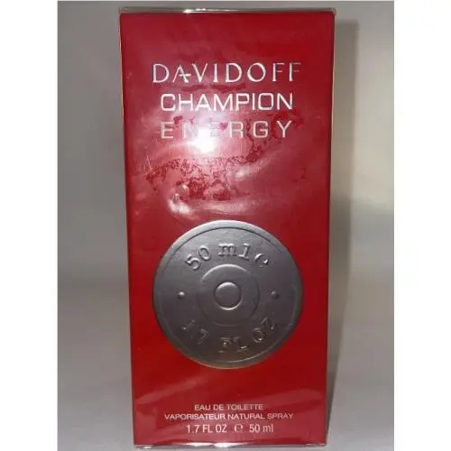 Davidoff Champion Energy Men Cologne 1.7 Oz Edt 100 mL Eau de Toilette Box