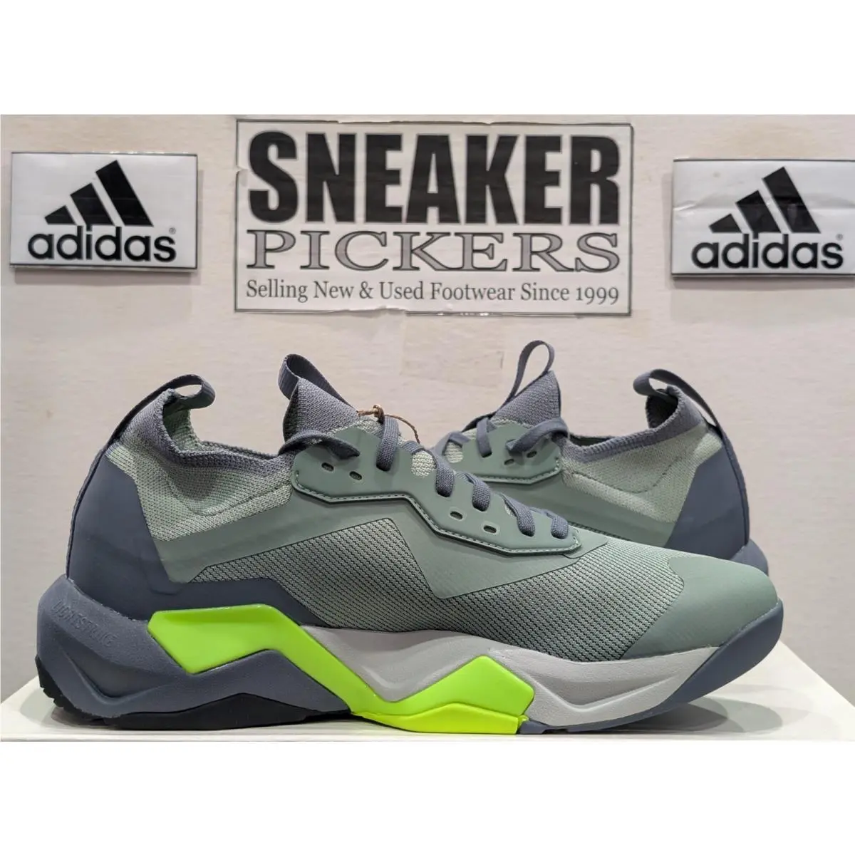 Adidas shoes - adidas Rapidmove ADV 2 HIIT Training Shoes - JH6167 - Silver Green / Black / Lemon (UPC: 197615966651) 8