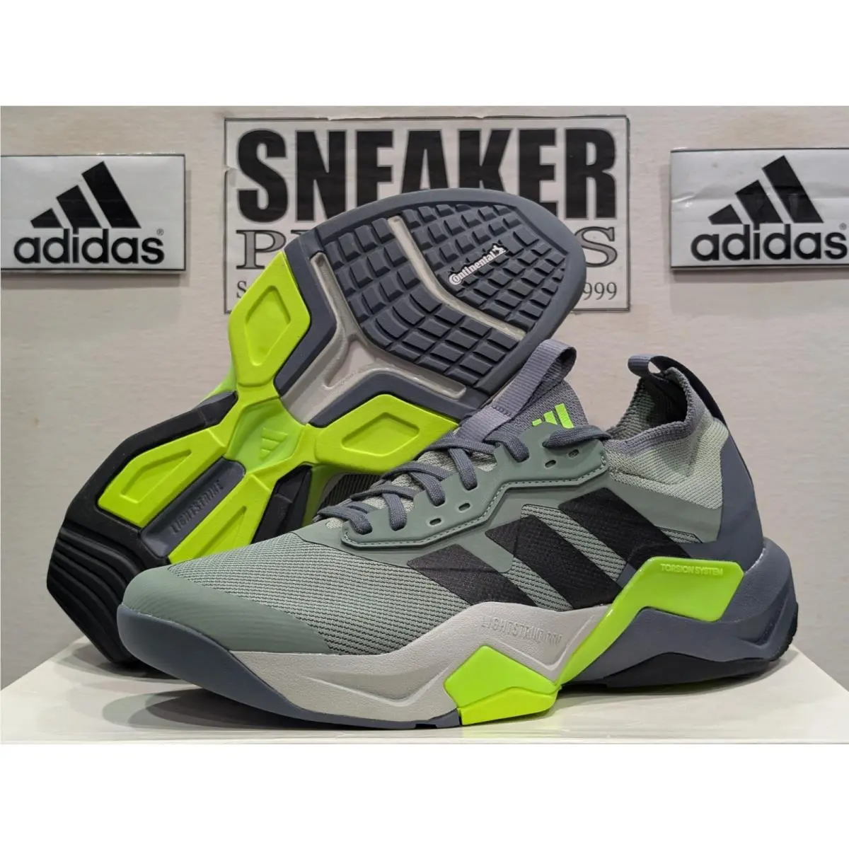 Adidas shoes - adidas Rapidmove ADV 2 HIIT Training Shoes - JH6167 - Silver Green / Black / Lemon (UPC: 197615966651) 0