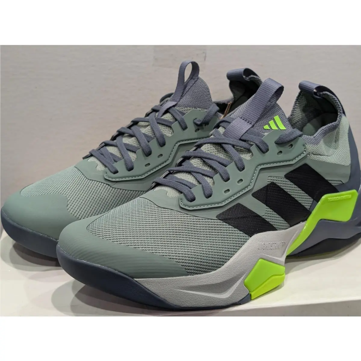 Adidas shoes - adidas Rapidmove ADV 2 HIIT Training Shoes - JH6167 - Silver Green / Black / Lemon (UPC: 197615966651) 18