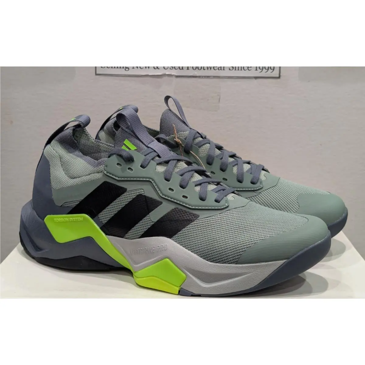 Adidas shoes - adidas Rapidmove ADV 2 HIIT Training Shoes - JH6167 - Silver Green / Black / Lemon (UPC: 197615966651) 2