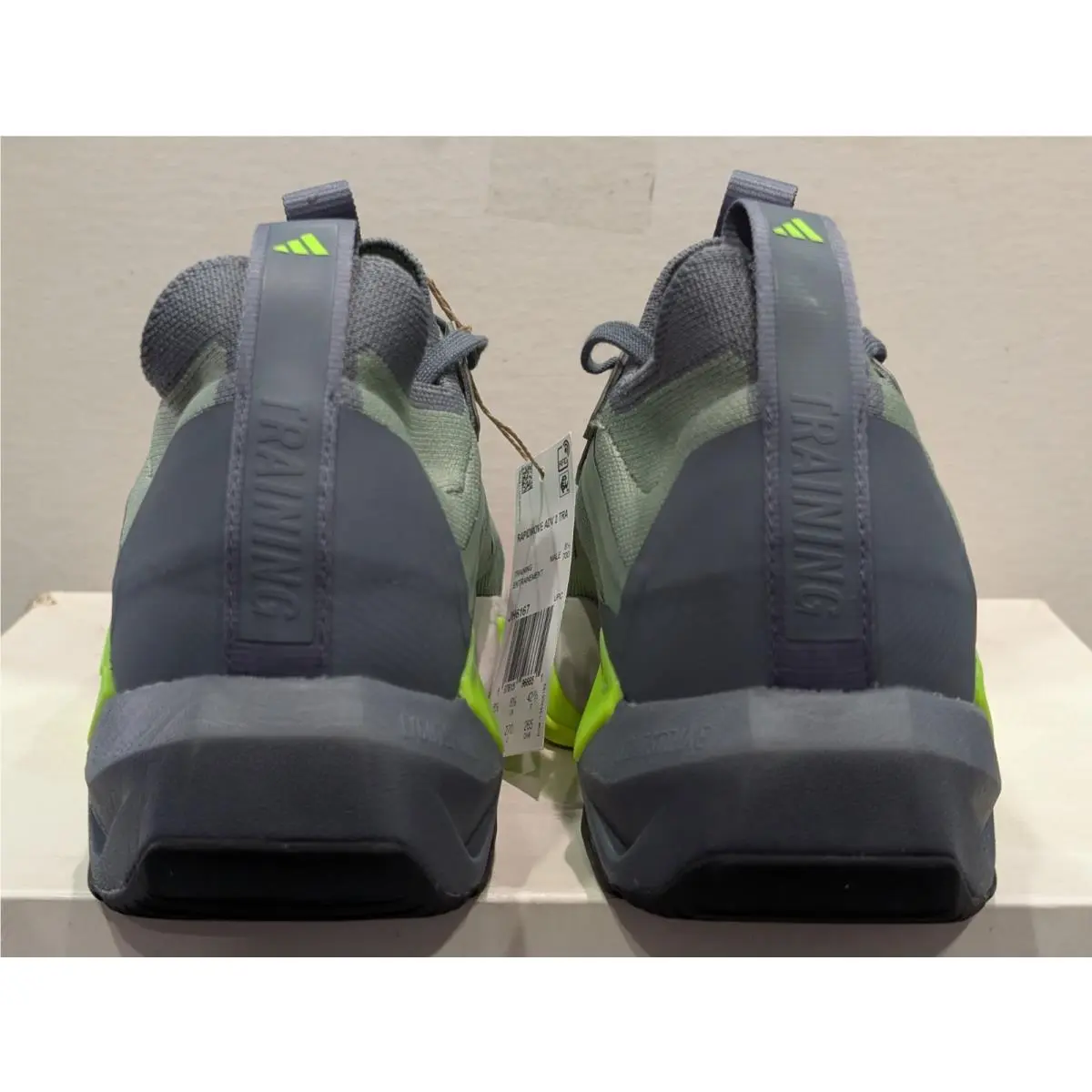 Adidas shoes - adidas Rapidmove ADV 2 HIIT Training Shoes - JH6167 - Silver Green / Black / Lemon (UPC: 197615966651) 12