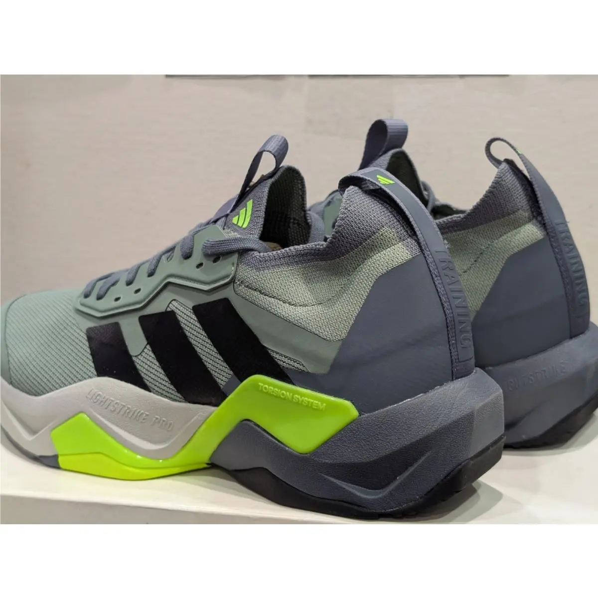 Adidas shoes - adidas Rapidmove ADV 2 HIIT Training Shoes - JH6167 - Silver Green / Black / Lemon (UPC: 197615966651) 19