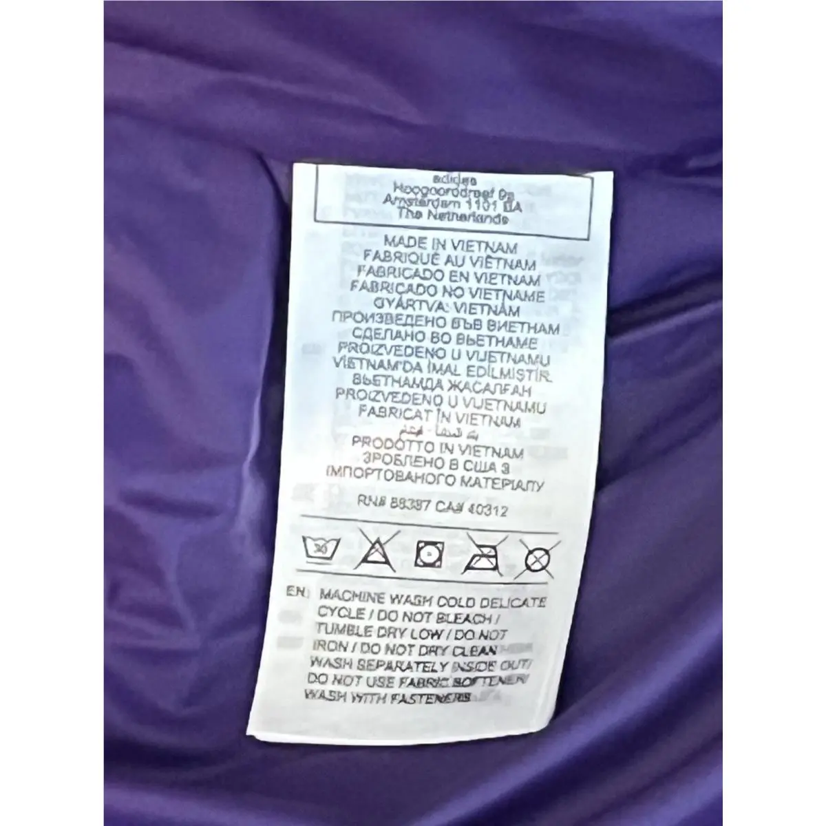 Adidas clothing - Adidas EQUIPMENT PERTEX - EQUIPMENT PERTEX - Purple 7