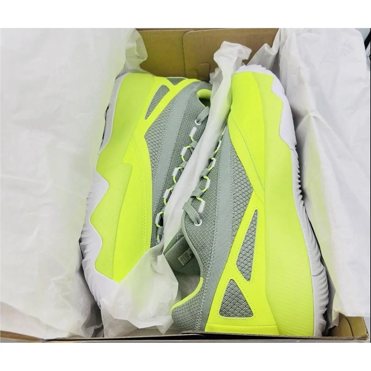 Adidas shoes - Adidas Dame Certified 2 - Dame Certified - IE9346 - Green, Manufacturer: Lucid Lemon/Cloud White/Silver Green (UPC: 196472630866) 5