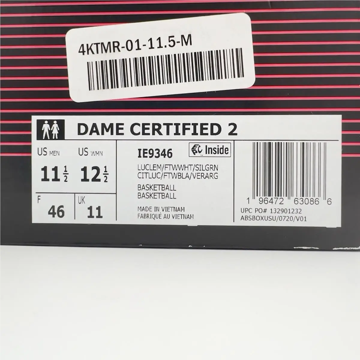 Adidas shoes - Adidas Dame Certified 2 - Dame Certified - IE9346 - Green, Manufacturer: Lucid Lemon/Cloud White/Silver Green (UPC: 196472630866) 12