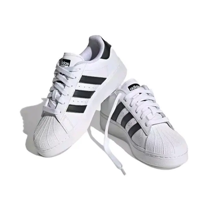 Adidas Superstar Xlg IF3001 Sneakers Black White Lifestyle Shoes Women Size 8.5