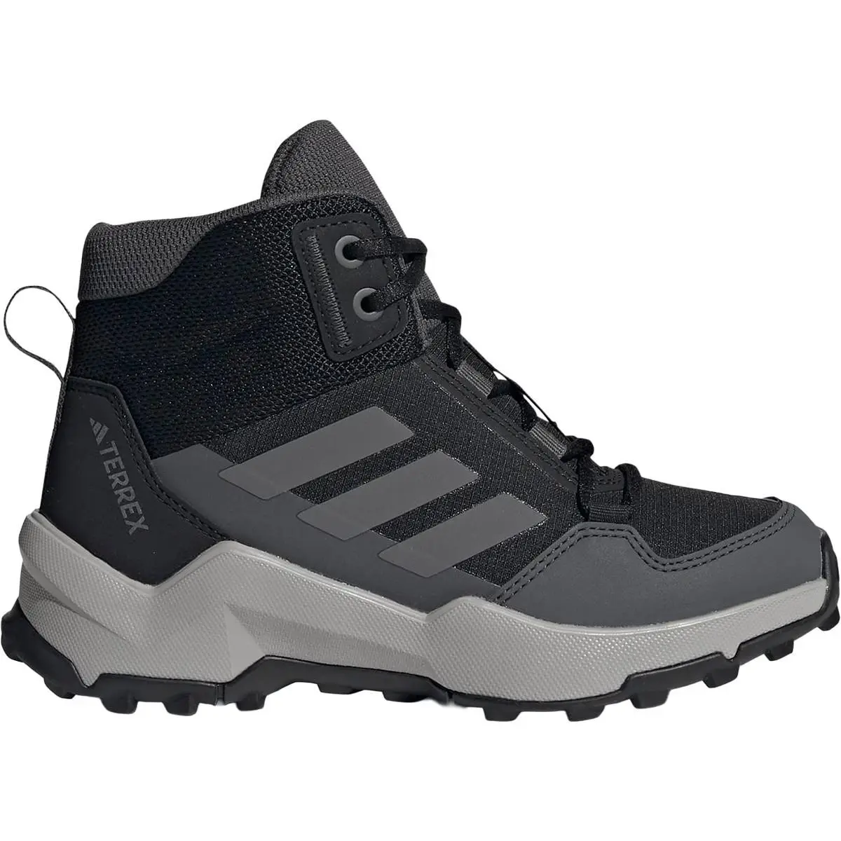 Terrex AX4R Mid Hiking Shoe - Little Kids` Core Black/grey Four/grey Six by Adidas