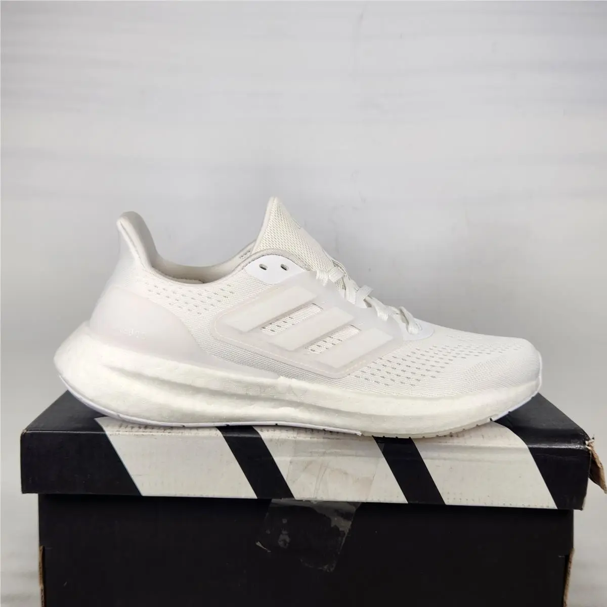 Pureboost 23 Running Shoes Mens Size 7 White Lightweight Breathable by Adidas