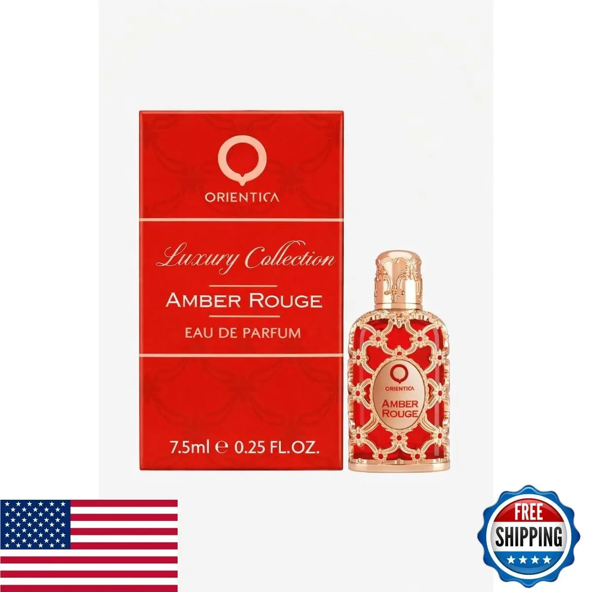 ica Amber Rouge 0.25oz/7.5ml Edp Mini Splash - Mens Womens Perfume by Orient