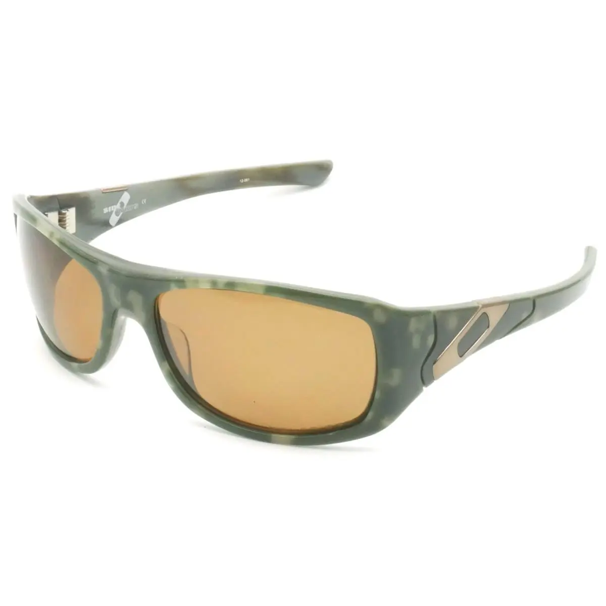 61-15-121 Sideways Sunglasses Light Green Tortoise / Polarized 12-961 by Oakley