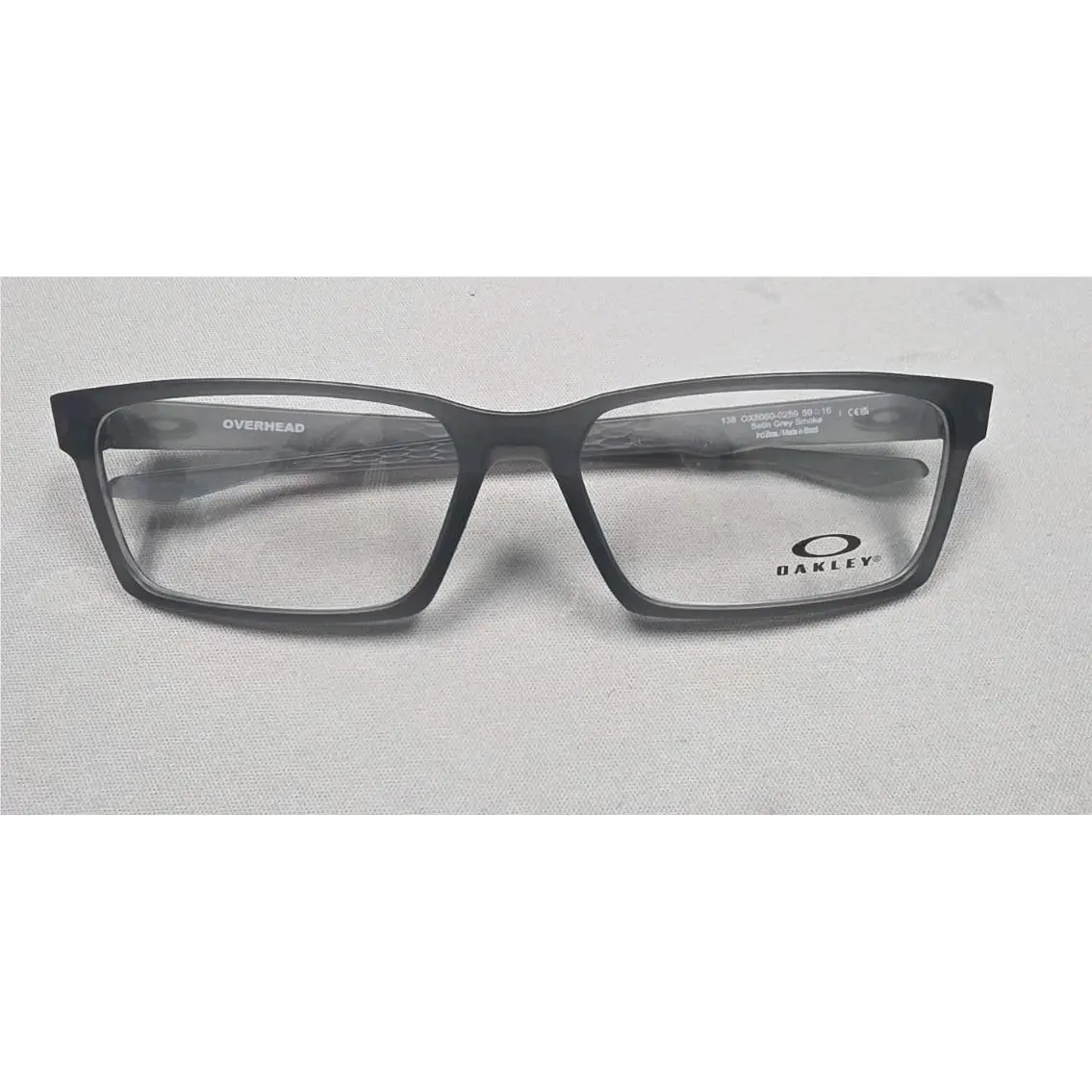 Overhead OX8060-0259 Satin Grey Smoke O Matter Men`s Eyeglasses 59-16-138 by Oakley