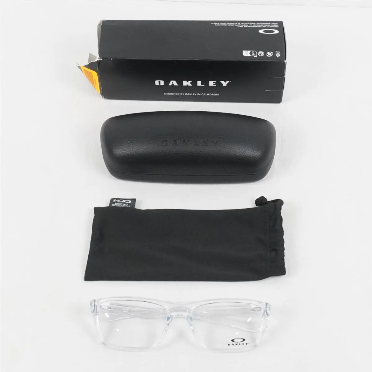 Rafter Polished Frame W/ Demo Lenses In Clear Size Xxl 142mm 00X8178 by Oakley