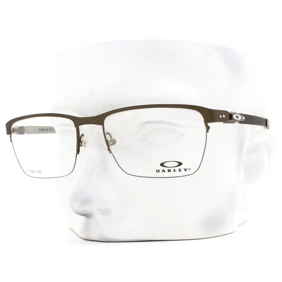 Tincup 0.5 Eyeglasses OX5099-0353 Matte Powder Pewter Titanium with Case by Oakley