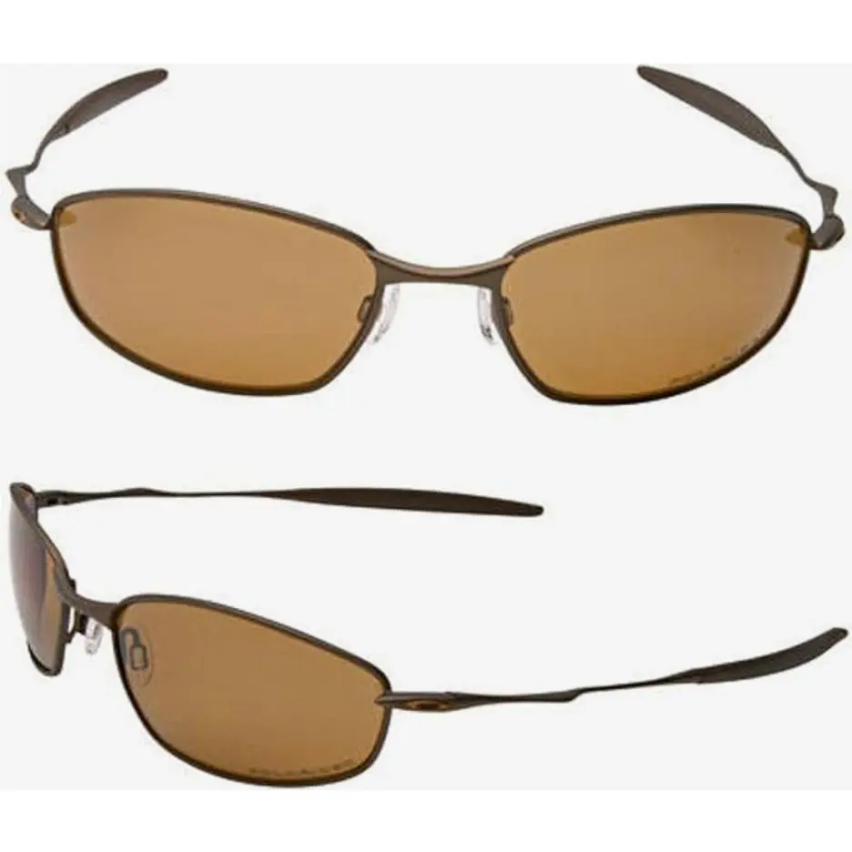 Titanium Whisker Polarized 60-19-130 Usa Sunglasses Mat Brown 12-850 by Oakley