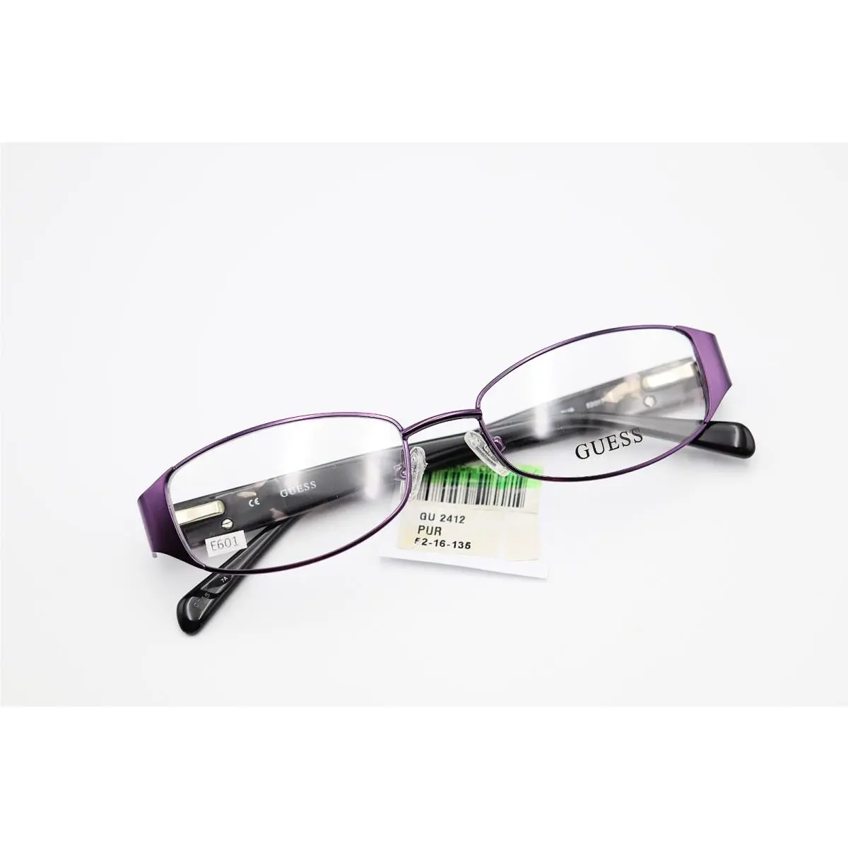 GU2411 Pur Purple 52-17-135 Eyeglass Frames Flex Hinges E601 by Guess