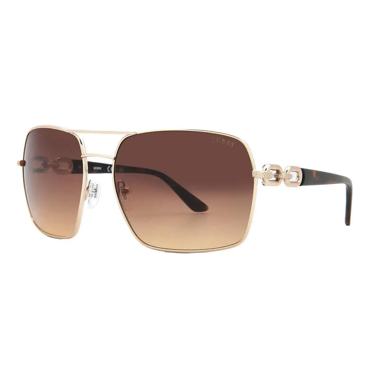 Brown Gradient Navigator Ladies Sunglasses GU00159 33F 63 GU00159 33F 63 by Guess