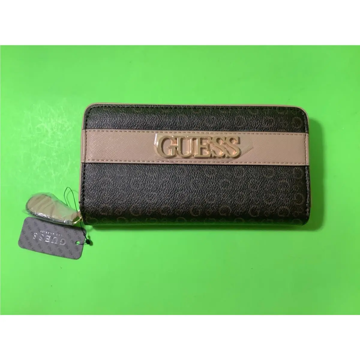 Los Angeles Women’s Wallet Brown W/beige Gold by Guess