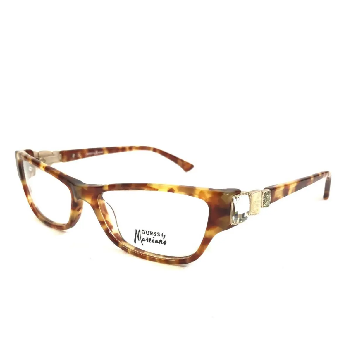 by Marciano Eyeglasses Frames GM169 Hny Honey Tortoise Crystals 53-15-135 by Guess