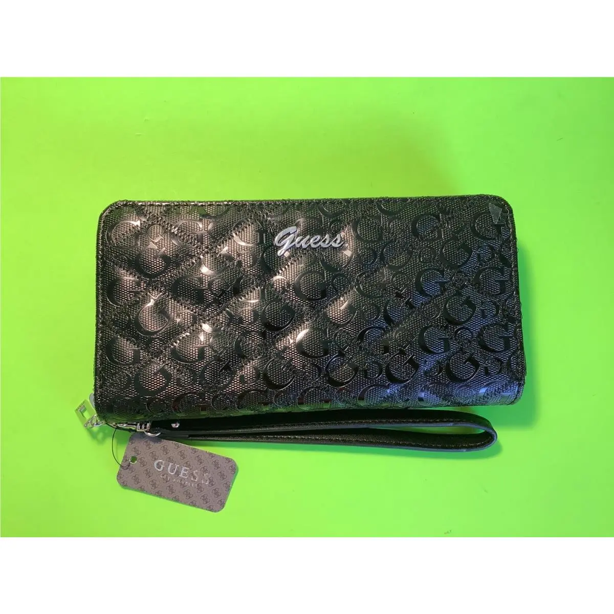 Los Angeles Women’s Wallet Black W/silver by Guess