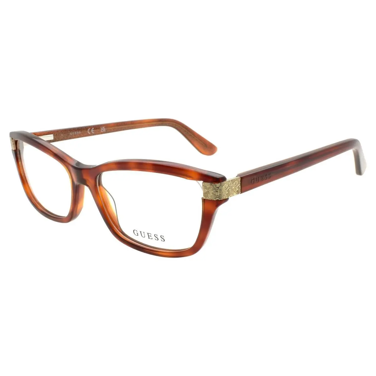 Guess GU2956 053 Women`s Eyeglasses Frames 54-16-140 Blonde Havana - Frame: Brown