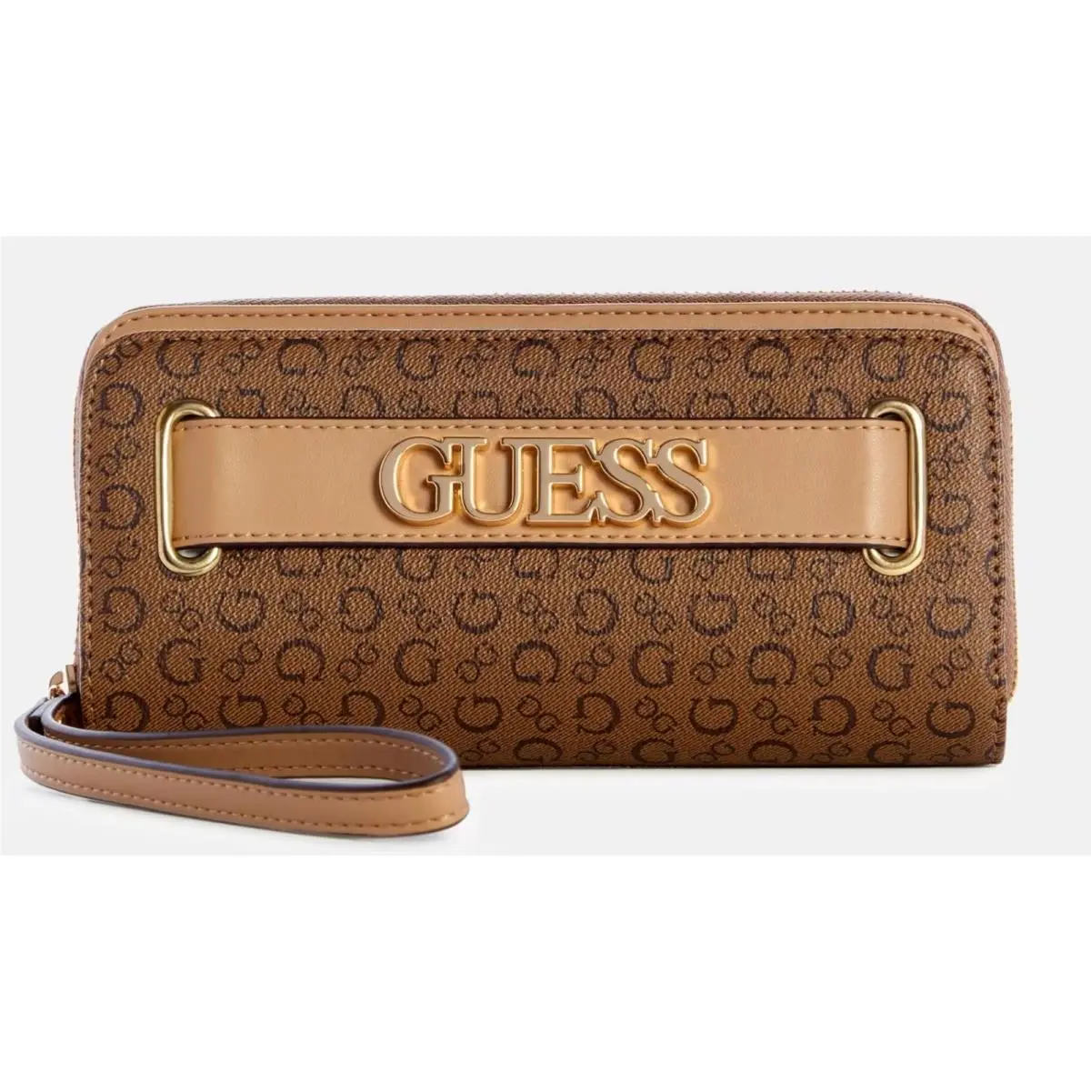 Creswell Logo Print Organizer Zip-around Wristlet Wallet Clutch Bag by Guess